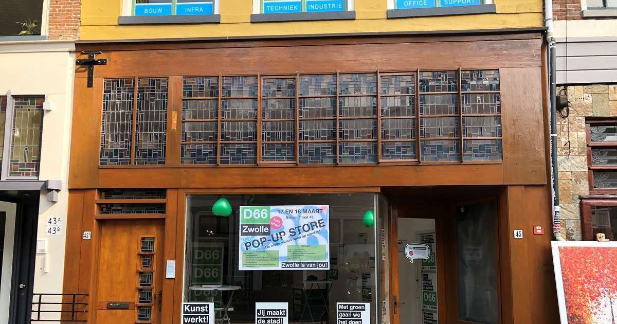 Pop-up store D66: Minister Ingrid van Engelshoven opent enige winkel