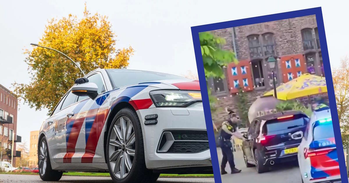 Automobilist slaat op de vlucht voor politie, dollemansrit door binnenstad Zwolle (video)