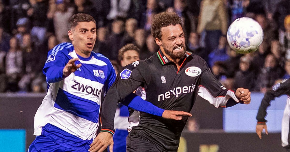 In beeld: NEC tweemaal op voorsprong, maar PEC Zwolle weigert te buigen