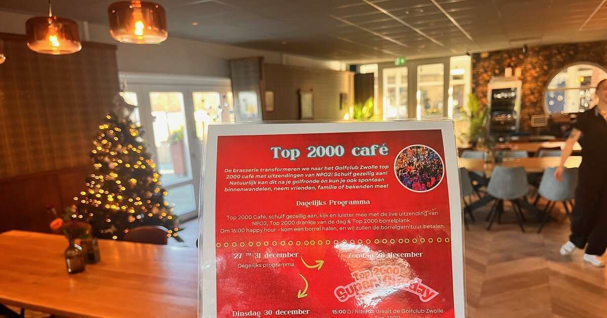 Golfclub Zwolle opent vandaag Top 2000 Café tot en met oud & nieuw