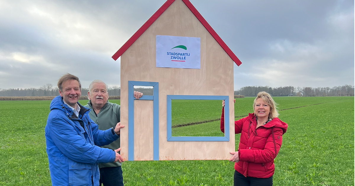 Stadspartij Zwolle stelt top drie van de lijst voor