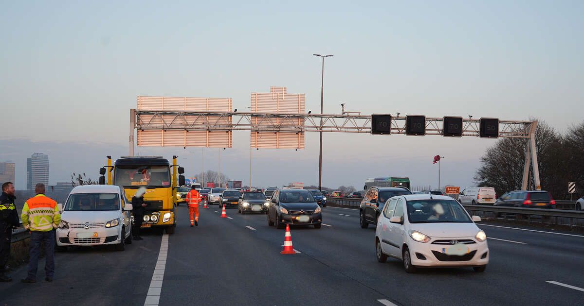 Opeenvolgende ongevallen zorgen voor drukte op IJsselbrug bij Zwolle