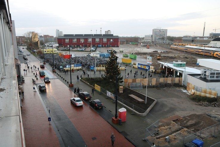 De bouw van het Zwolse busstation aan de Hanzelaan is gestart - Foto: Ingezonden foto