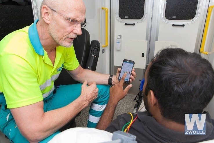 De Tolkenapp verkleint taalbarrière tussen patiënt en ambulancepersoneel - Foto: Frederike Slieker