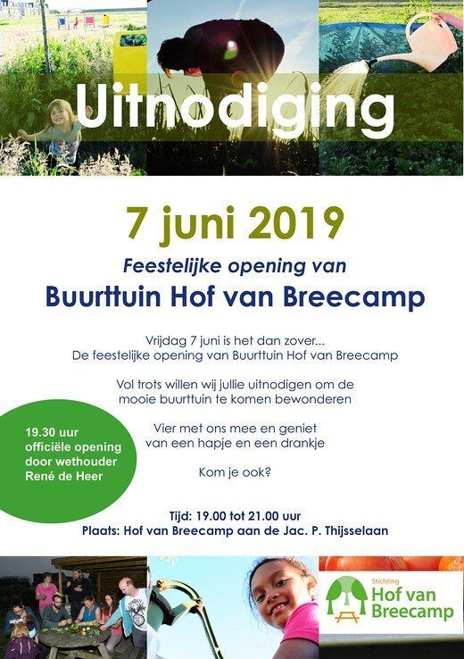 Opening buurttuin Hof van Breecamp in Zwolle