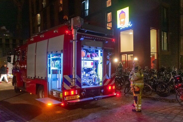 Keukenbrandje bij studentenhuisvesting Talentenplein - Foto: Peter Denekamp