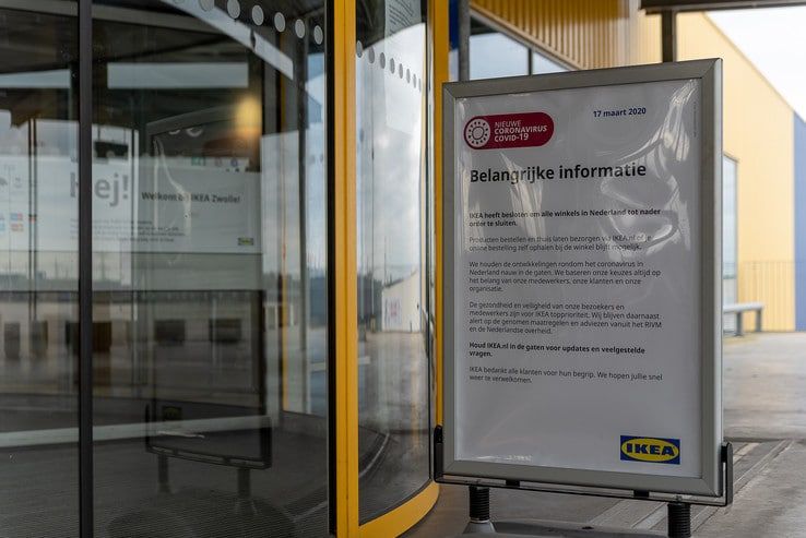 IKEA Zwolle gesløten vanwege coronavirus; ook modeketens WE en C&A sluiten deuren - Foto: Peter Denekamp