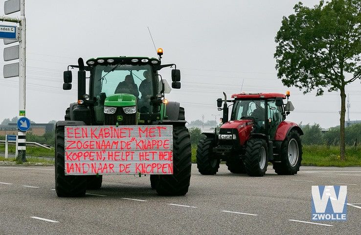 Boerenprotesten in Zwolle - Foto: Arjen van der Zee