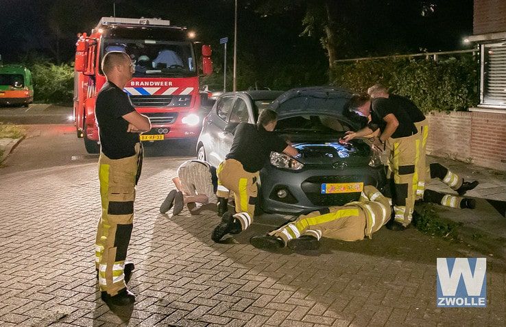 Brandweer bevrijdt één kat uit twee auto’s - Foto: Arjen van der Zee