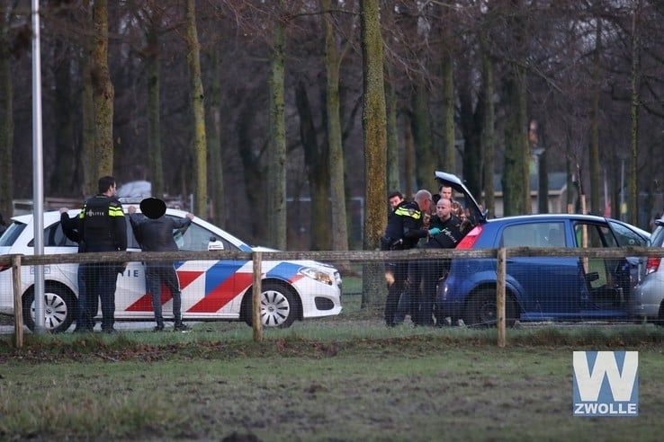 Incident met blauwe Fiat Punto - Foto: Arjen van der Zee