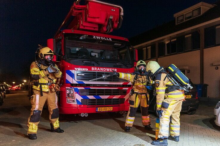 Corona levert brandweer Zwolle koude douche op in Ittersumerbroek - Foto: Peter Denekamp