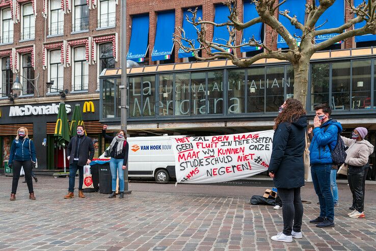 Zwolse studenten: klein protest, grote schulden - Foto: Peter Denekamp