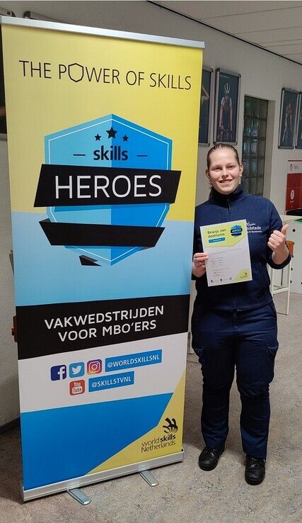 Studente Lysan behoort tot de top van de Nederlandse beveiligers - Foto: Landstede Groep