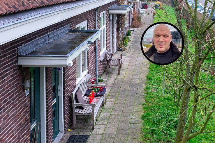 De woning aan de Buitengasthuisstraat/inzet: Henk Wolters.