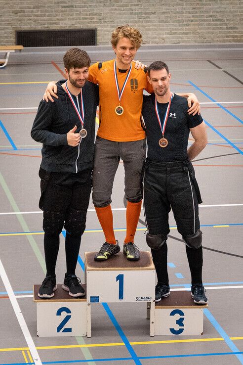 Rapier podium - Jansen goud, Ten Have zilver, Booij brons - Foto: Ingezonden foto