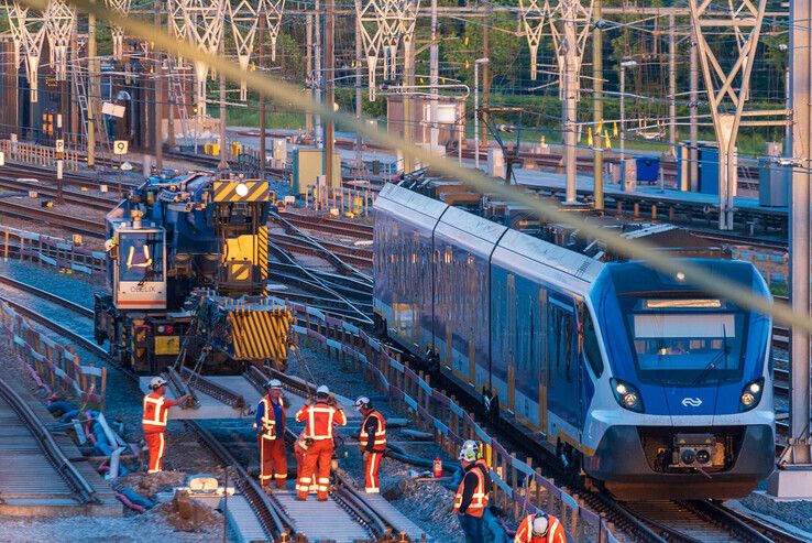 Archieffoto van werkzaamheden op het spoor. - Foto: Peter Denekamp