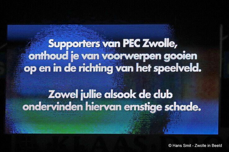 PEC Zwolle boetekampioen betaald voetbal - Foto: Hans Smit