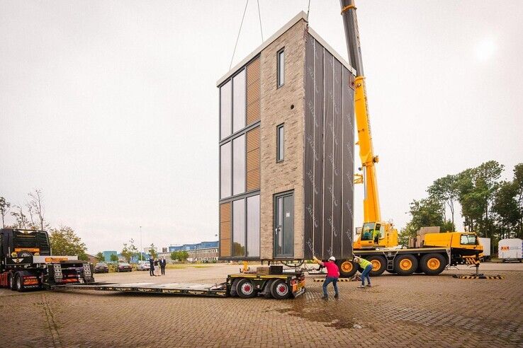 Flexwoningen zijn woningen die voor een periode van tien tot vijftien jaar op een locatie staan, waarna ze op een andere plek neergezet kunnen worden. - Foto: Gemeente Zwolle