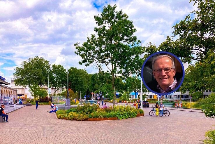 Het Stationsplein nu met de ogen dicht oversteken is zonde. Daar is het te mooi voor geworden. - Foto: Dick Algra