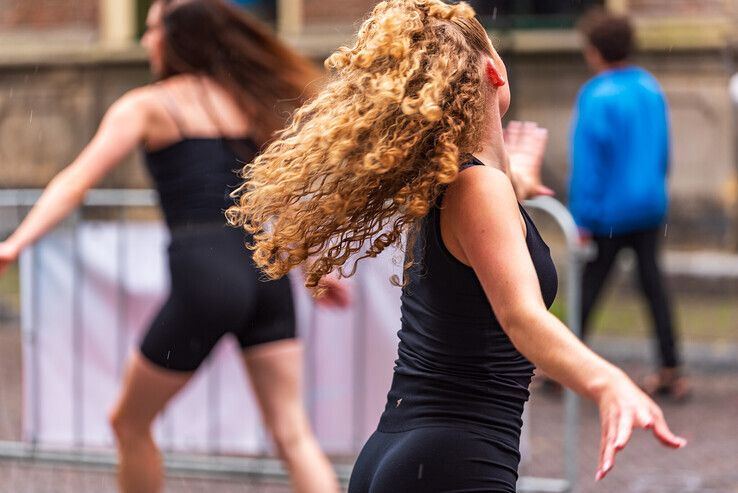 In beeld: Productiehuis uit Kampen zet Zwolle in vuur en vlam tijdens pride - Foto: Peter Denekamp