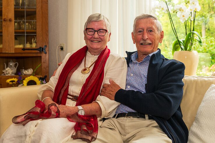 Wim en Pity Beekman vierden zondag hun 60-jarig huwelijk.  - Foto: Peter Denekamp