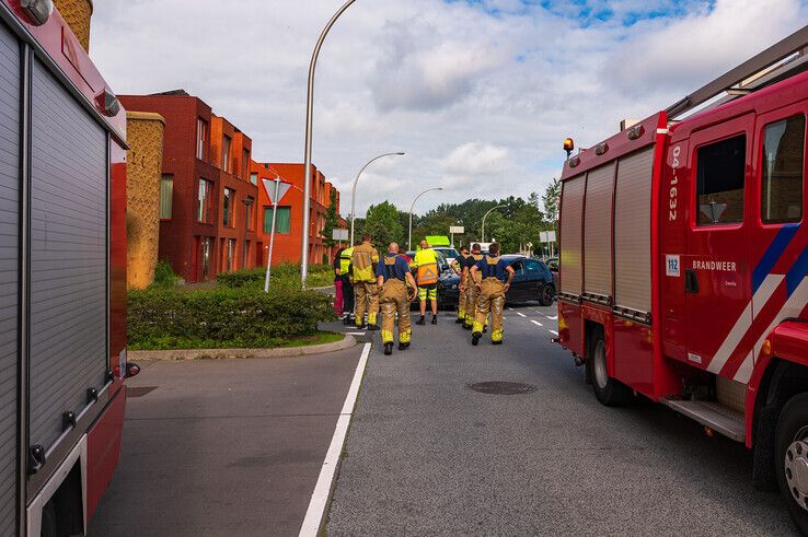 Niemand raakte gewond, de brandweer hoefde niet in actie te komen. - Foto: Peter Denekamp