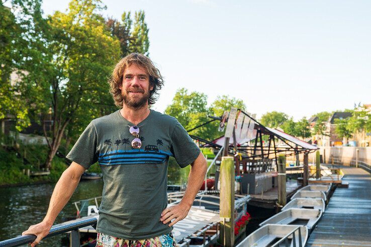 Mark Wessels stopt met na vijftien jaar met Rondvaart Zwolle. - Foto: Peter Denekamp