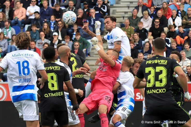 PEC Zwolle verloor met 0-2 van Feyenoord. - Foto: Hans Smit