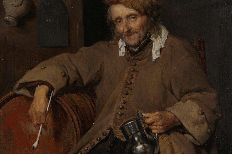 'De oude drinker' uit 1662 van schilder Gabriël Metsu. - Foto: Rijksmuseum Amsterdam