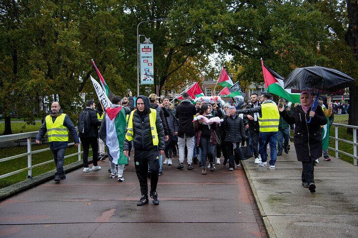 Opnieuw pro-Palestinademonstratie in Zwolle - Foto: Obbe Bakker