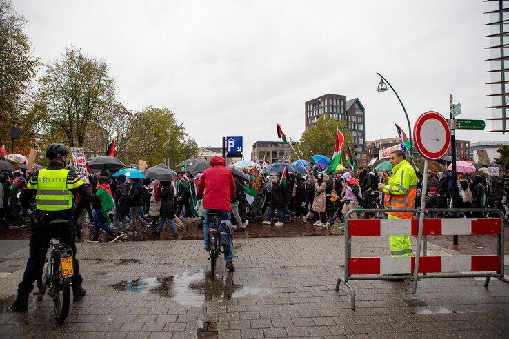 Opnieuw pro-Palestinademonstratie in Zwolle - Foto: Ruben Meinten