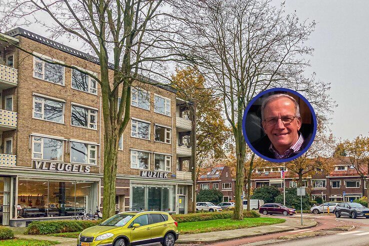 Ervoor in de plaats kwam het flatgebouw waar nu pianohandel De Graaf in gevestigd is - Foto: Dick Algra