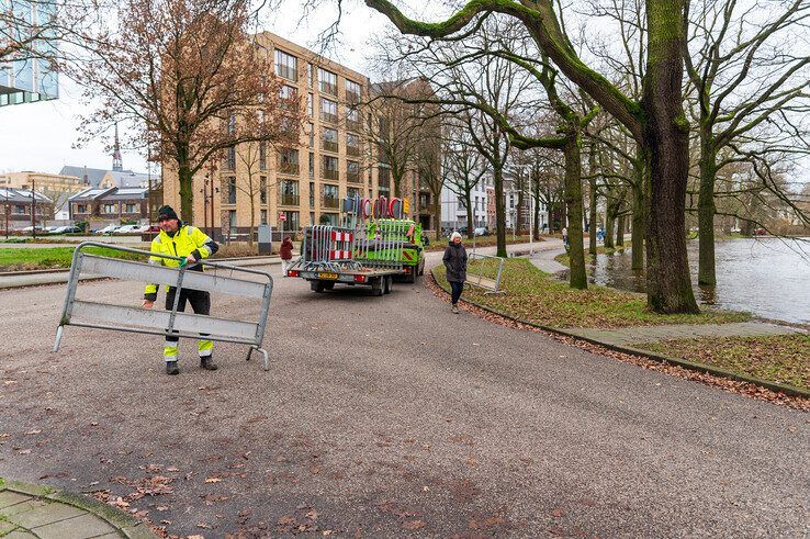 Waterpeil in Zwolle stijgt, piek komende uren verwacht - Foto: Peter Denekamp