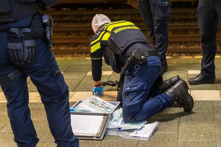 Man aangehouden na lossen schot op Lübeckplein, vuurwapen op station gevonden - Foto: Peter Denekamp