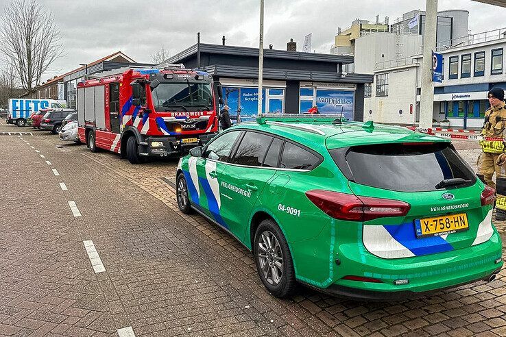 Groene zwaailichtauto bij een incident in Kampen. - Foto: RTV IJsselmond