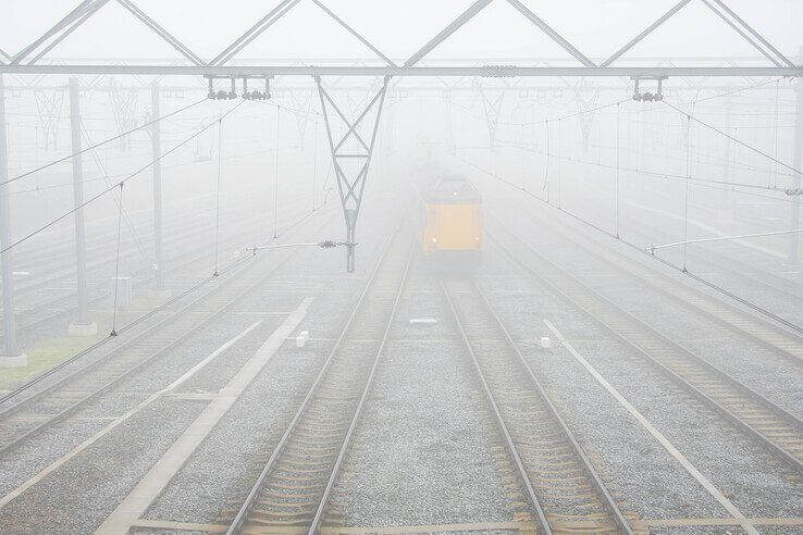 Het spoor bij station Zwolle. - Foto: Obbe Bakker