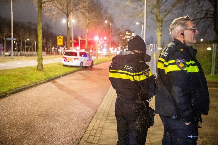 Politieheli zoekt tevergeefs boven Dinoland - Foto: Hugo Janssen