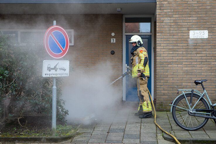 Kookplaat vat vlam in zorgwoning in Aa-landen, bewoner naar ziekenhuis - Foto: Ruben Meinten