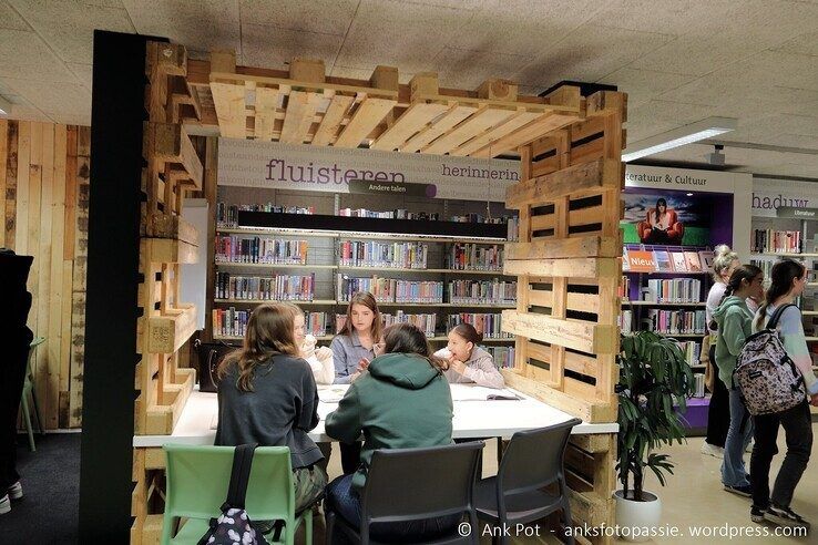 De studiekamer van Meander College en Stadkamer Aa-landen. - Foto: Ank Pot