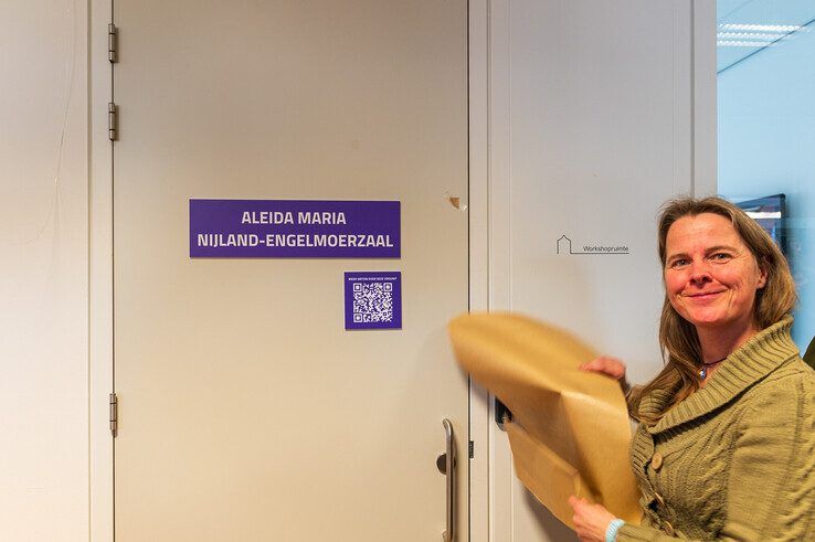 De andere workshopruimte draagt de naam Aleida Maria Nijland-Engelmoerzaal. - Foto: Peter Denekamp
