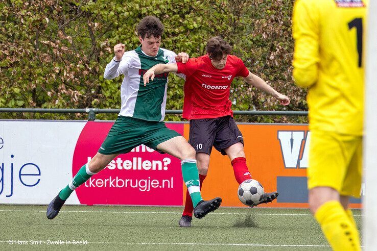 In beeld: Meppel blijft lijstaanvoerder Be Quick ’28 in de nek hijgen - Foto: Hans Smit