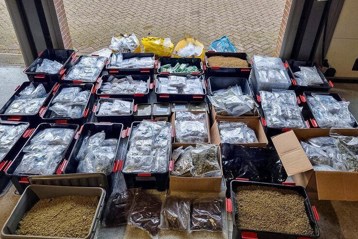 De in beslag genomen drugs in Hattemerbroek. - Foto: Politie Basisteam Veluwe-Noord