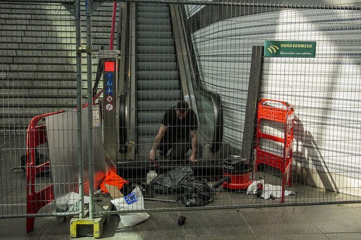 In beeld: Station Zwolle en Hoge Spoorbrug flink onderhanden genomen tijdens treinvrije periode - Foto: Obbe Bakker