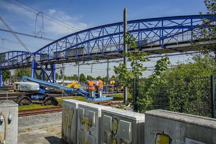 In beeld: Station Zwolle en Hoge Spoorbrug flink onderhanden genomen tijdens treinvrije periode - Foto: Obbe Bakker