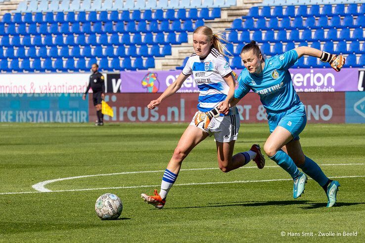 In beeld: PEC Zwolle Vrouwen besluit seizoen met nederlaag - Foto: Hans Smit