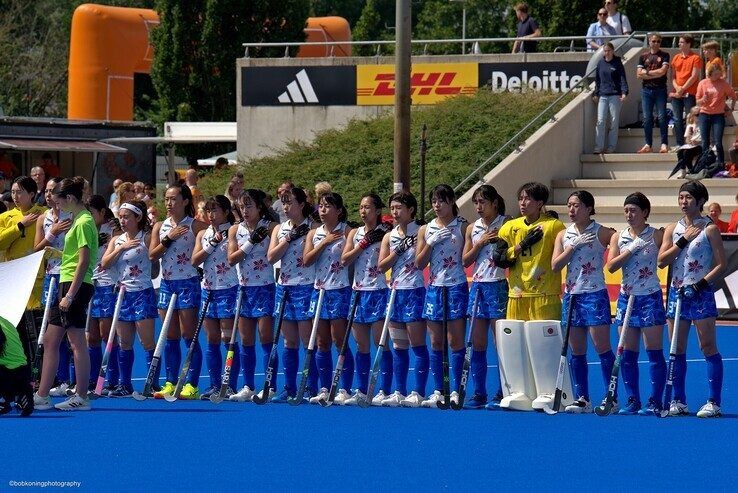 In beeld: Oranje-hockeysters verpulveren Japan in Zwolle - Foto: Bob Koning