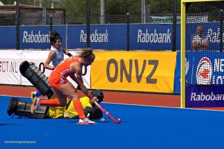 In beeld: Oranje-hockeysters verpulveren Japan in Zwolle - Foto: Bob Koning