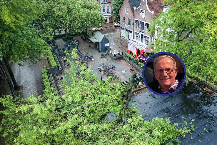 Pas tegen tien voor zeven werden de mensen van de straat gestuurd, toen de eerste bomen al gevallen waren. - Foto: Hugo Janssen