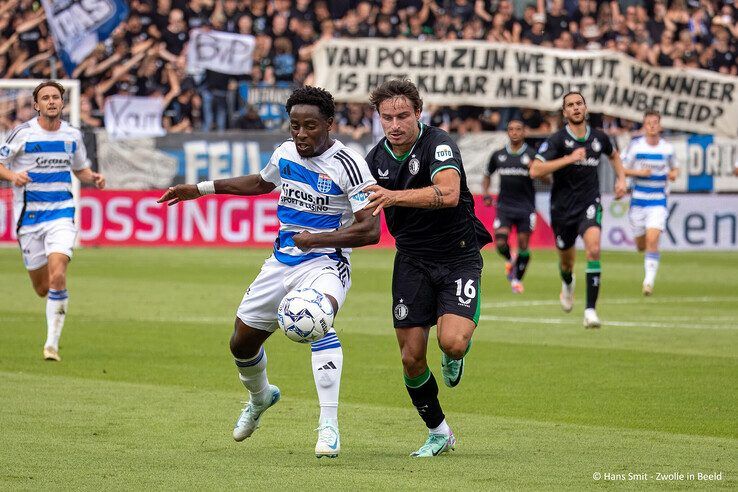 In beeld: PEC Zwolle kansloos tegen Feyenoord - Foto: Hans Smit