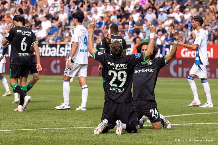 In beeld: PEC Zwolle kansloos tegen Feyenoord - Foto: Hans Smit